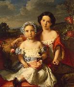 Portrait of Two Children Vital Jean De Gronckel